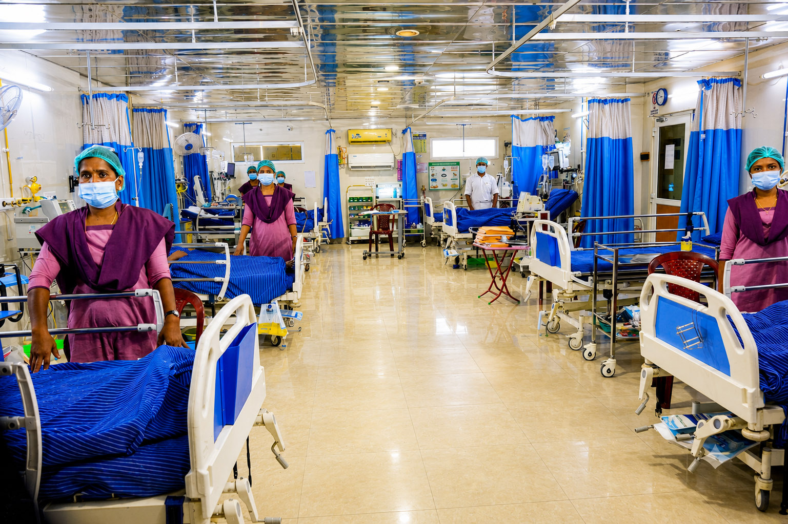 Ventilator and Central Oxygen Pipeline